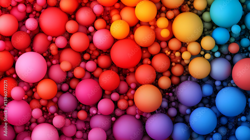 Poster abstract colorful sphere pattern background