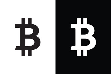 Obraz premium Bitcoin icon vector on White Background ,Vector Art Illustration on white background.