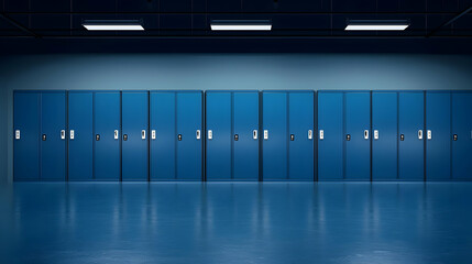 Dark Blue Storage Room Interior