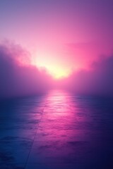 Vivid purple and blue abstract scene with glowing light effect