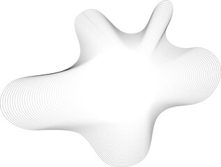 Fototapeta premium Organic shape with a bright circular center and splash-like dotted contours forming a dynamic abstract border.