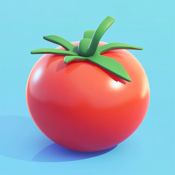 Fresh Tomato on soild Background