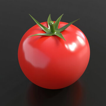 Fresh Tomato on soild Background