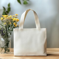 canvas bag, mini tote bag, mock up bag