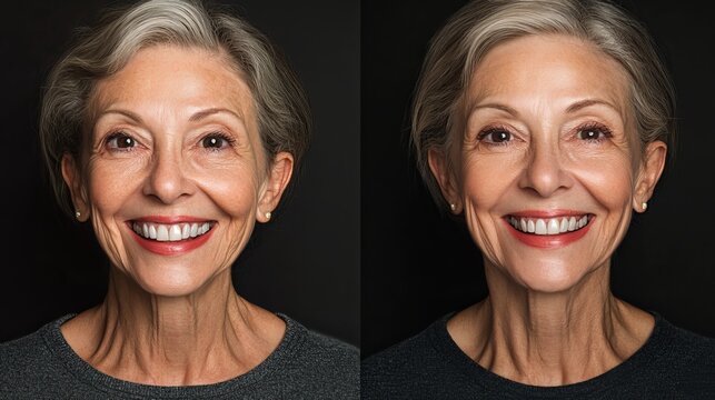 Edentulous jawbone restoration using dental implants, including All-on-Four and All-on-X techniques.  Before-and-after photos and X-rays showcase successful smile makeovers.
 