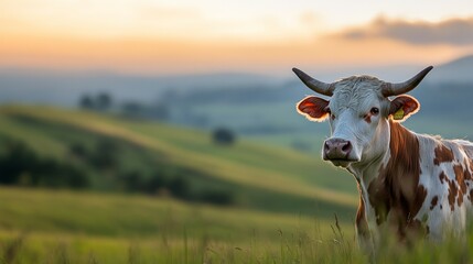 A majestic and healthy Brahman bull with a prominent hump