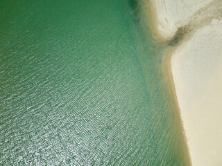 Aerial shot from Guriú river in Camocim, Ceará state, Brazil.