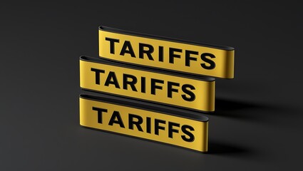 Economic tariffs and government taxation icon representing trade duties, import-export policy, and protectionism.