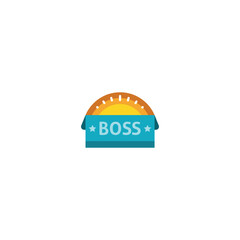 vector illustration of a Boss icon