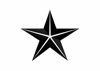 Obraz premium Dark Star in the Sky: A close-up view captures the elegance of a meticulously crafted black star, an iconic symbol of aspiration and excellence.