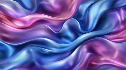 Fototapeta premium Abstract iridescent fabric folds