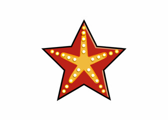 Shining Star Icon: A radiant star icon, radiating a sense of spectacle and entertainment, ideal for embodying the spirit of stardom and celebration.