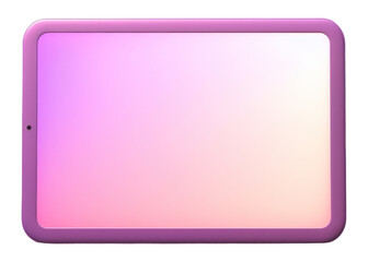 PNG Tablet screen purple illuminated.