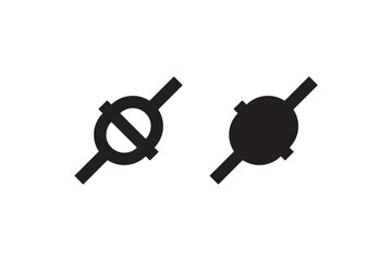 Plug and Socket Icon in outline and solid style Vector