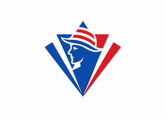 Fototapeta premium Patriotic Symbol: The iconic image, rendered in vivid shades, tells a tale of freedom and unity, capturing the essence of national pride. The overall design conveys strength, optimism.