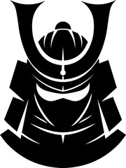 Traditional Japanese Kabuto Helmet Graphic

