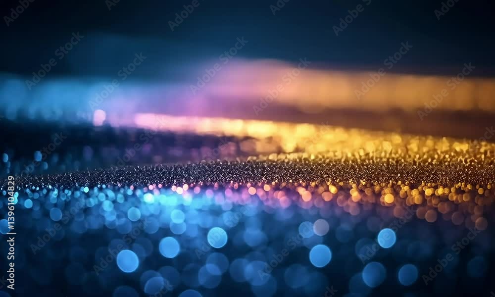 Poster abstract bokeh background with vibrant colors