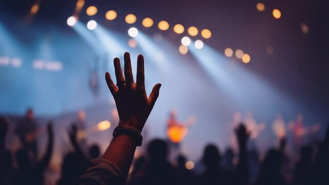 Uplifting Christian Music Concert With Community Spirit Generative AI