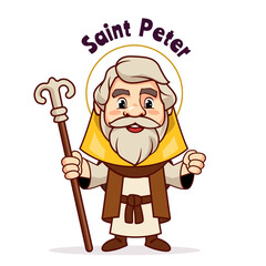 Saint Peter Mascot Character Design