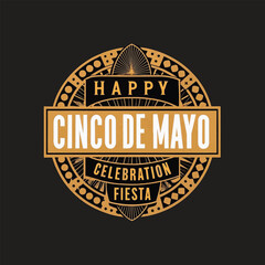 Cinco de Mayo t shirt design poster Mexican holiday sale banner vector file.
