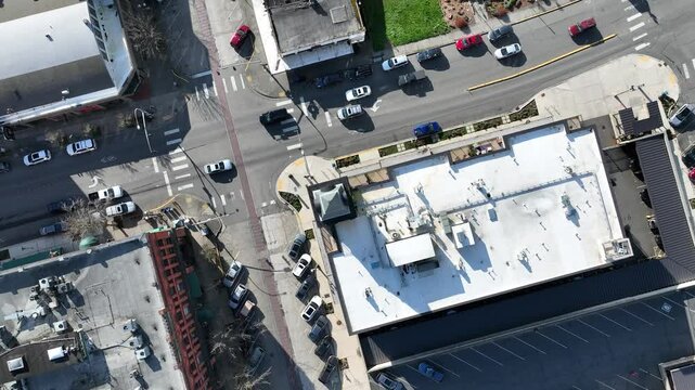 Drone flight Fairhaven Tower Bellingham rotating nadir