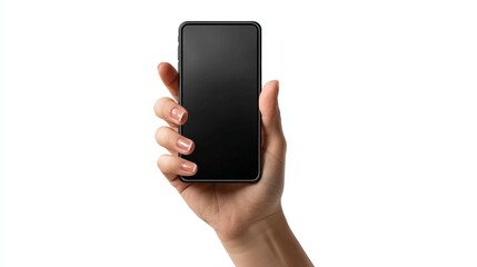 hand holding mobile phone