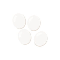 Sea turtles eggs vector illustration