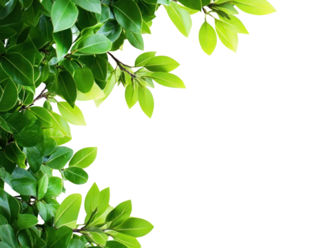 PNG Green tree leaves border leaf background nature.