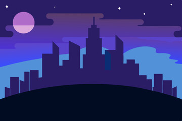 Fototapeta premium night city background