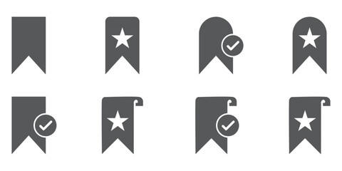 Save post icon vector symbol collection on white background.