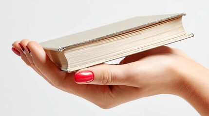 hand holding a book