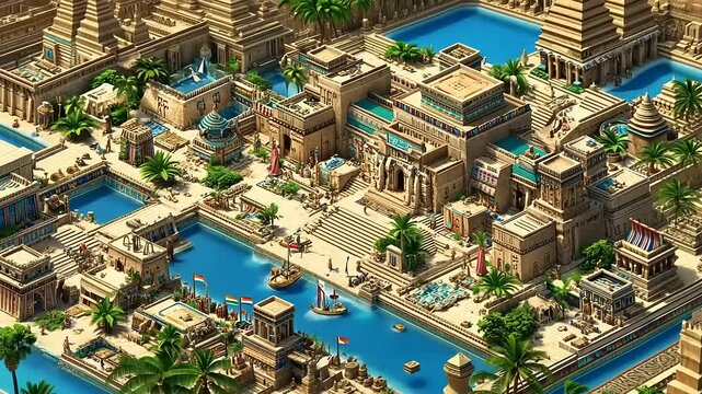 Ancient Egyptian City: A Digital Masterpiece