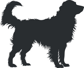 Obraz premium A playful silhouette of a dog, ideal for pet lovers and animal enthusiasts.