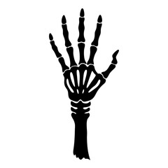 Hands in a circle silhouette, a vector illustration of human hands, fingers, and a palm as a symbol of a group helping