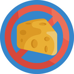 A simple graphic showing the absence of lactose in a product, often used in vegan and plant-based food labeling.