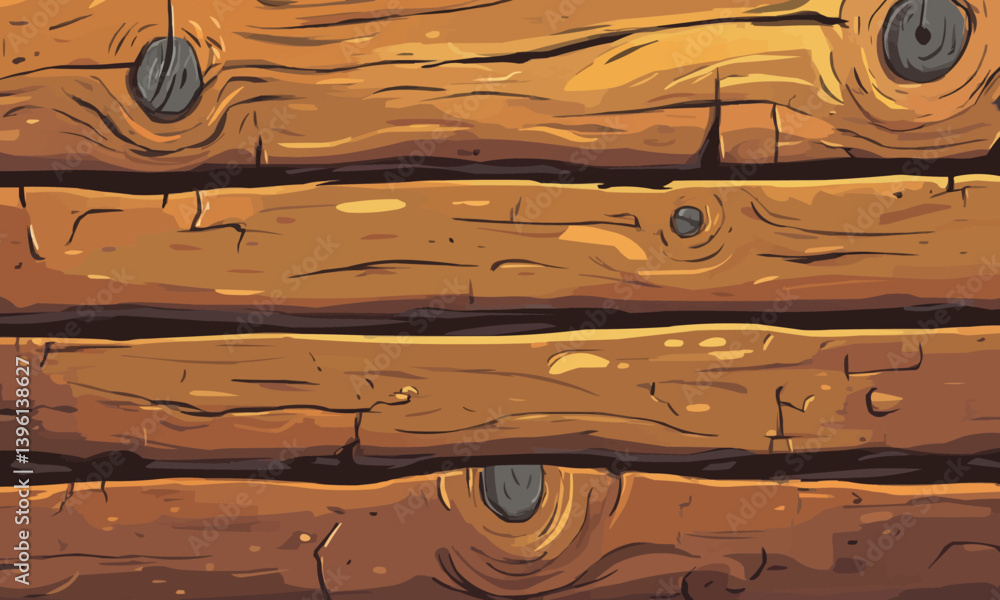 Poster a wooden comic background with a textured surface in a cartoon style is perfect for adding a playful