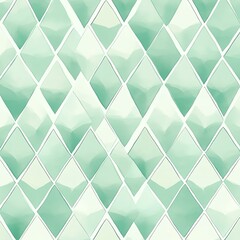 Abstract geometric pattern in soft green tones.