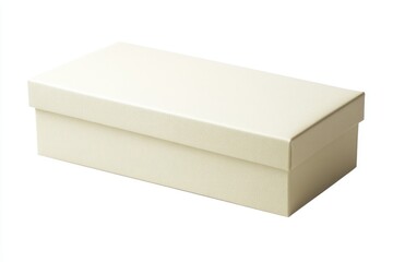 Closed Gift Box Isolated on White Background for Product Display