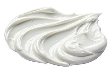 Creamy White Lotion - Swirled Texture Close-Up