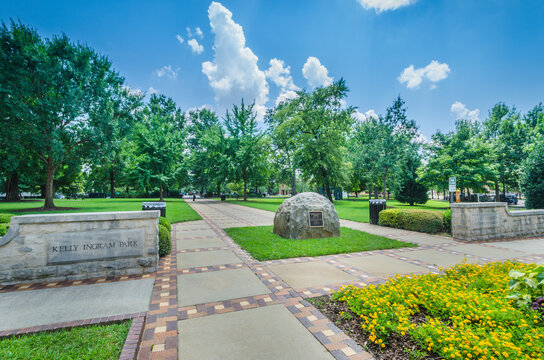 Kelly Ingram Park in Birmingham Alabama, noteworthy site in the American Civil Rights Movement