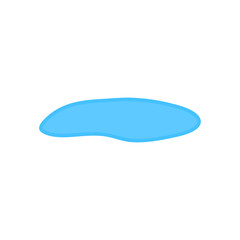 Water spill vector illustration