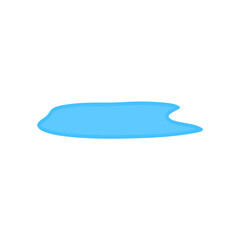 Water spill vector illustration