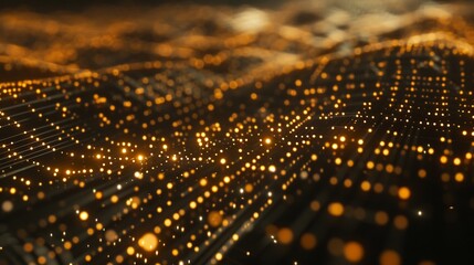 High tech digital grid form abstract background glowing node circuit like pattern represent ever evolving nature of tech industry Perfect digital product promotion AI apps tech consulting firm