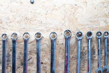 Closeup of Car Keys in Auto Repair Shop