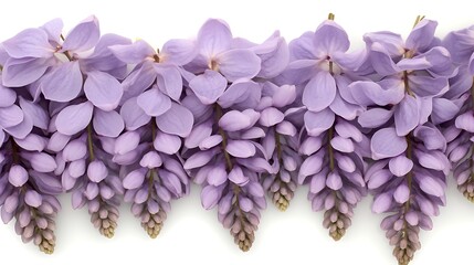 Purple Flowers Border