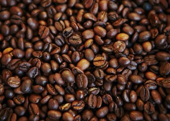 Obraz premium coffee beans background