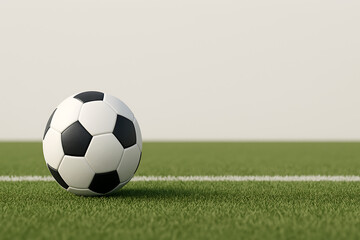 Soccer ball on grass