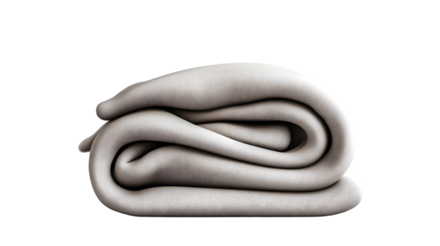 Rolled Fabric Textile Texture Soft Material CloseUp Studio Shot