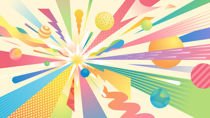 ポップな抽象的な背景