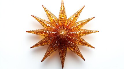 Amber star ornament